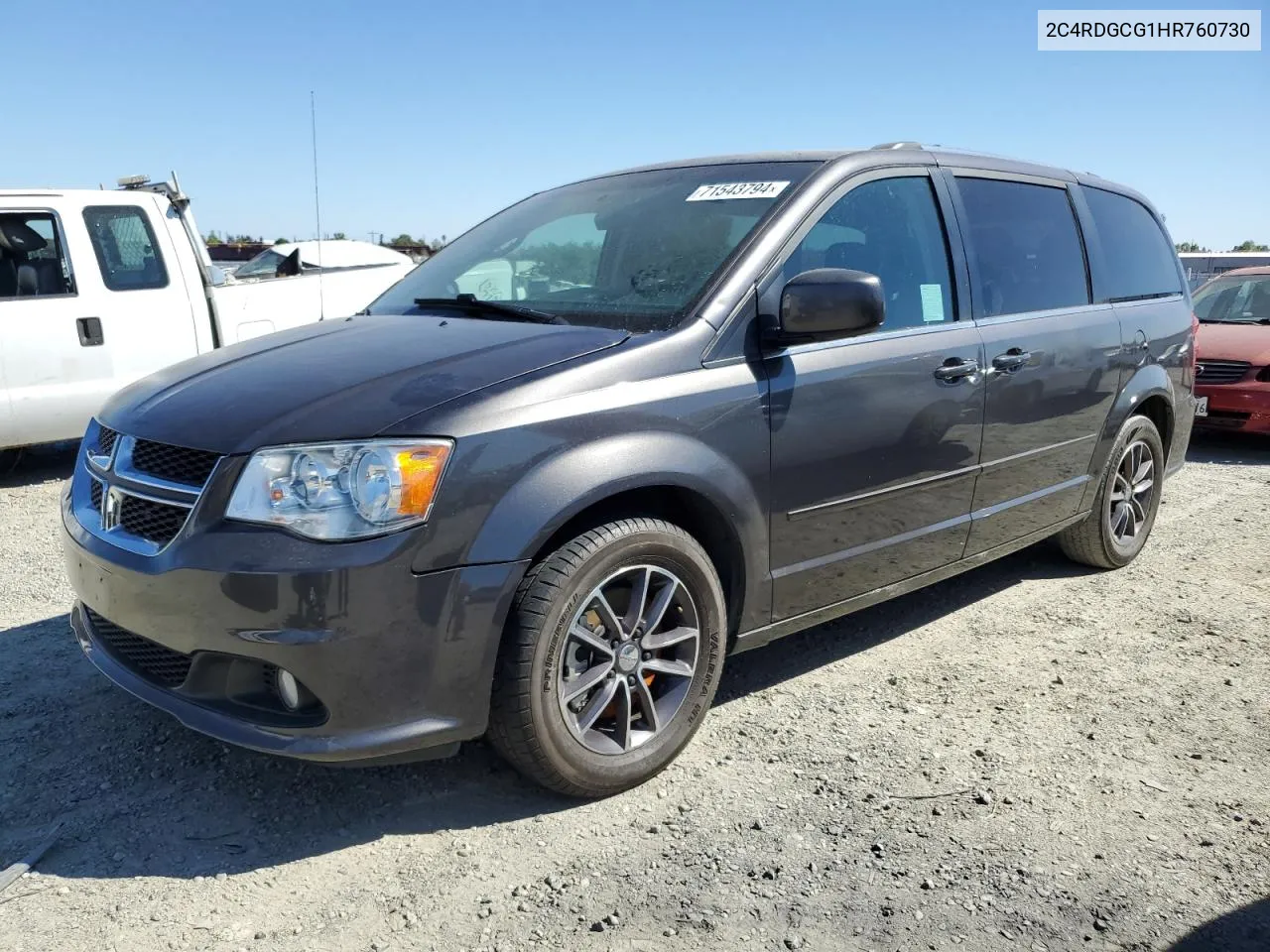 2017 Dodge Grand Caravan Sxt VIN: 2C4RDGCG1HR760730 Lot: 71543794