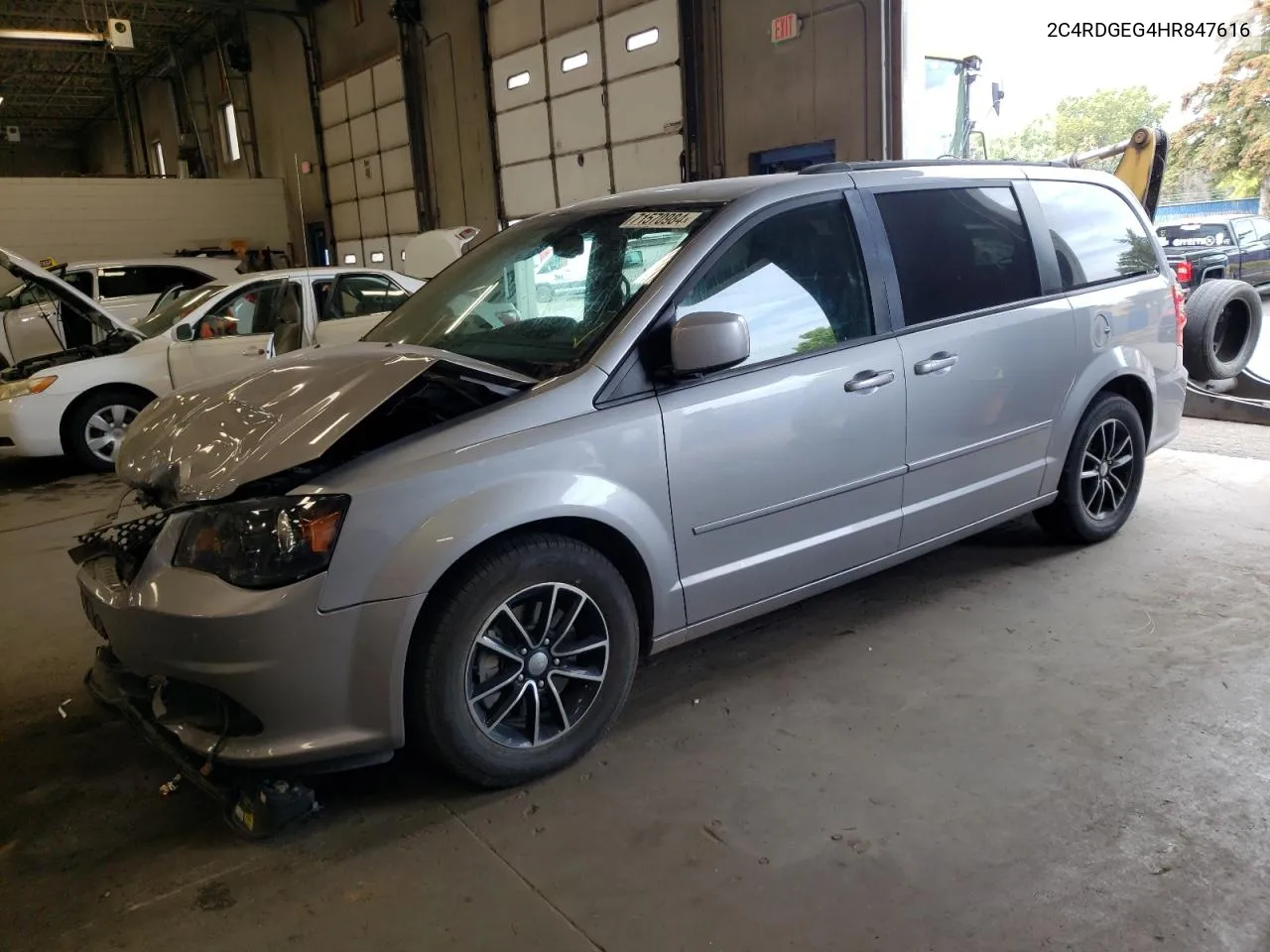 2017 Dodge Grand Caravan Gt VIN: 2C4RDGEG4HR847616 Lot: 71570984