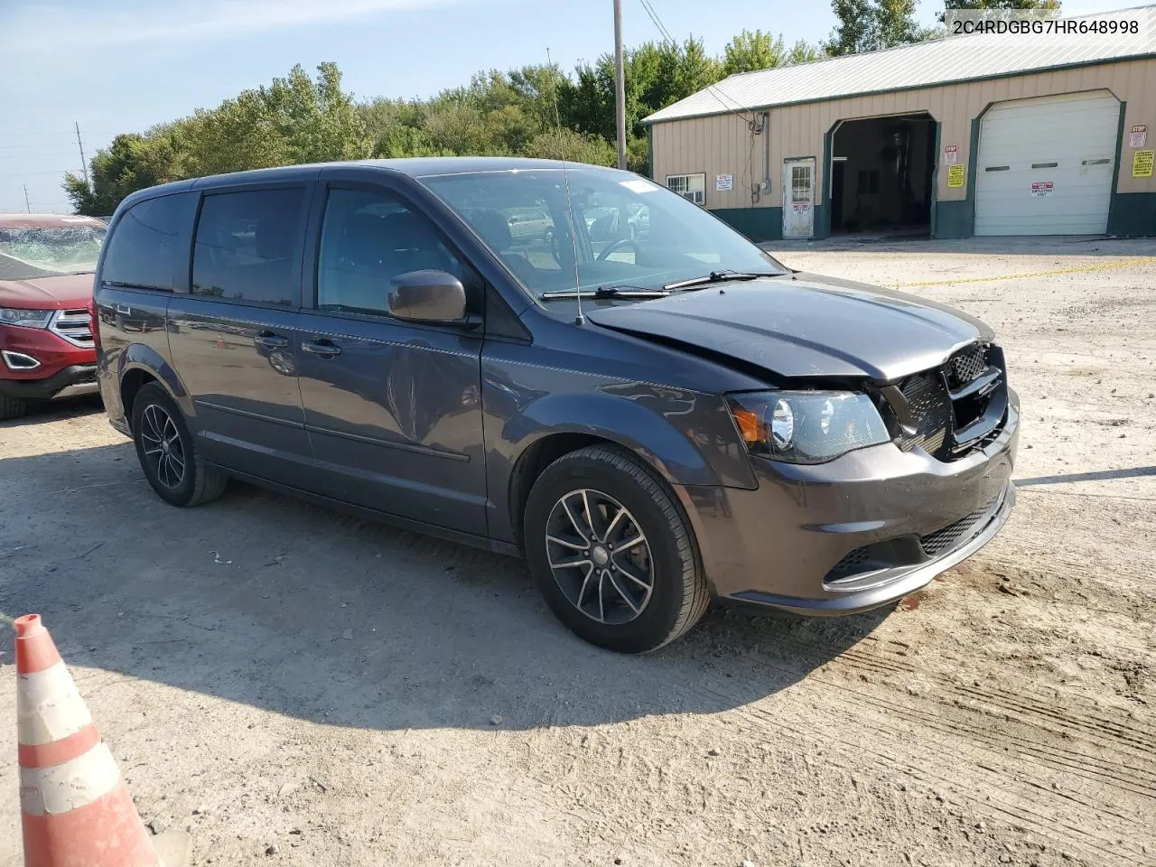 2017 Dodge Grand Caravan Se VIN: 2C4RDGBG7HR648998 Lot: 71723044