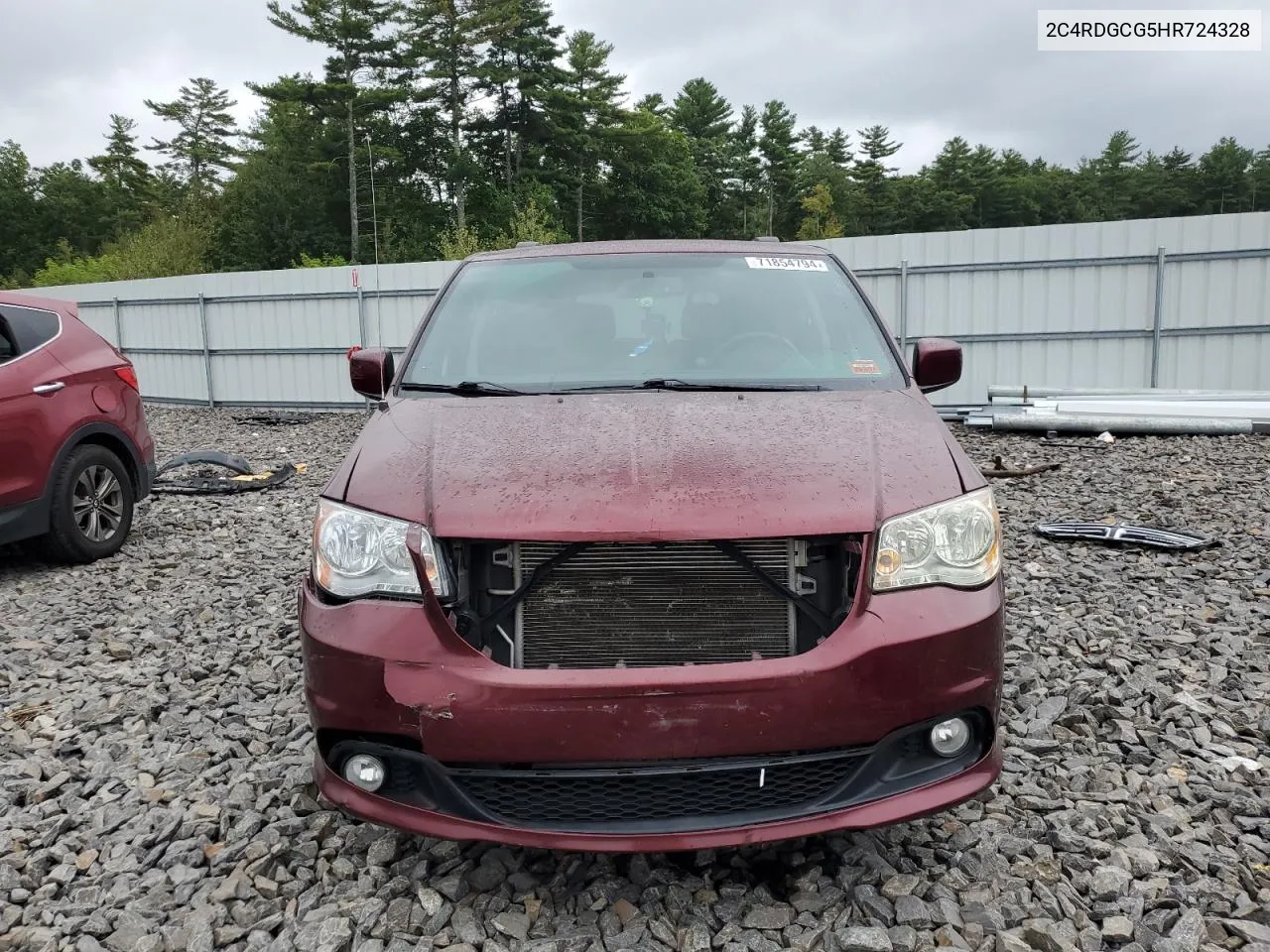 2017 Dodge Grand Caravan Sxt VIN: 2C4RDGCG5HR724328 Lot: 71854794