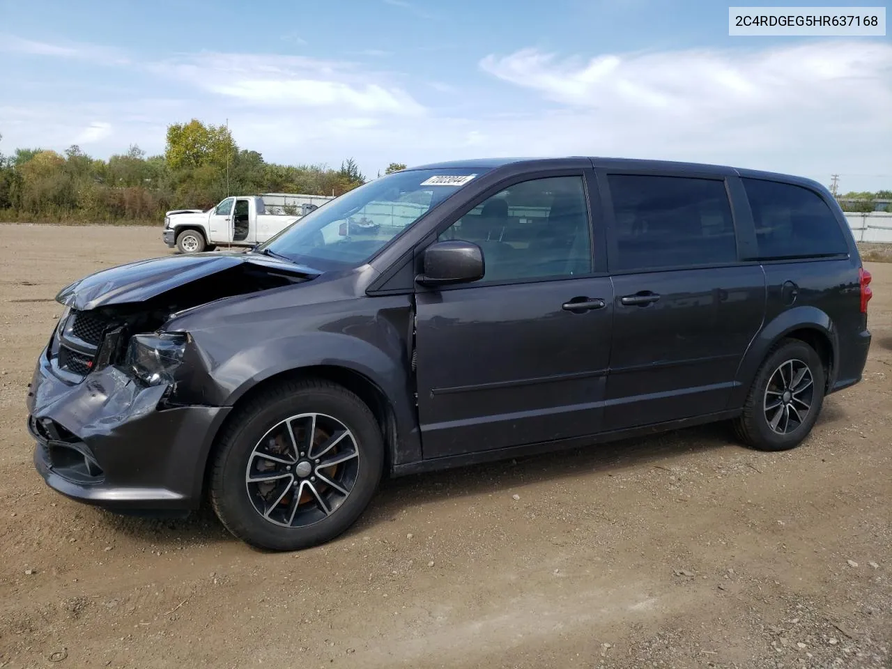 2017 Dodge Grand Caravan Gt VIN: 2C4RDGEG5HR637168 Lot: 72023044