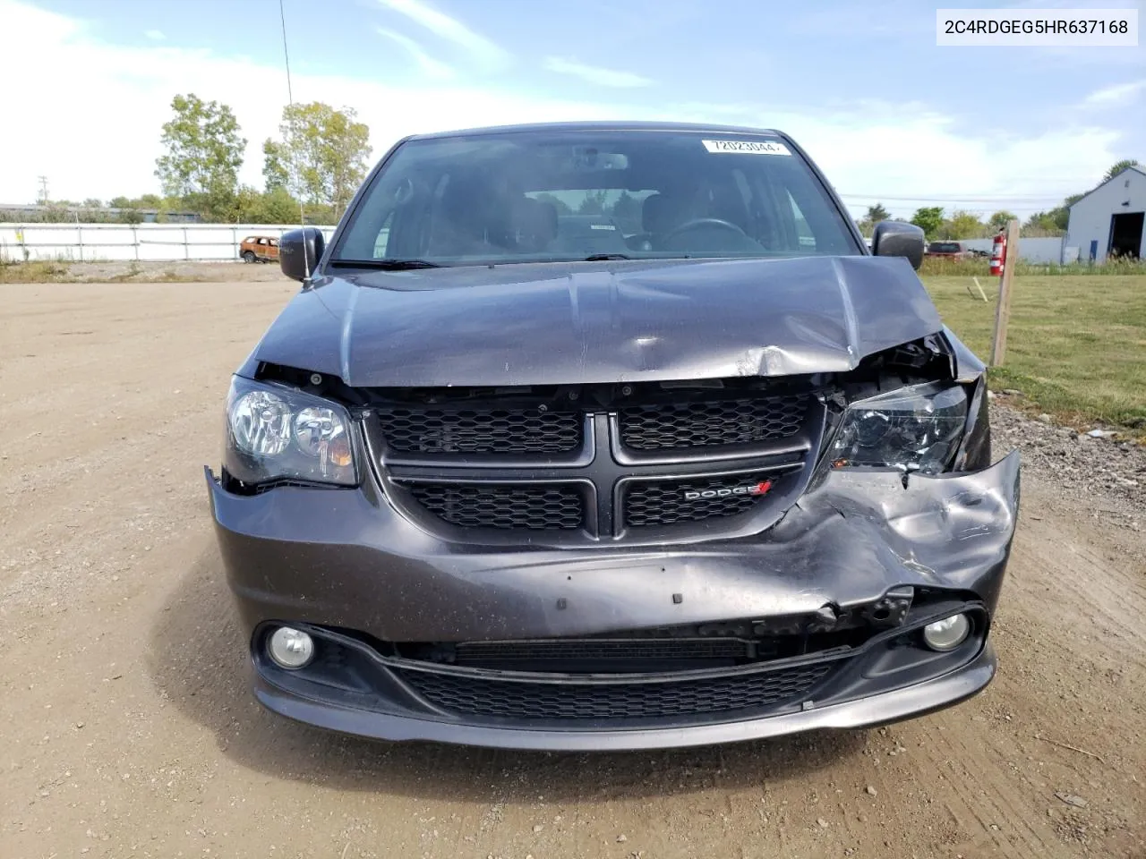 2017 Dodge Grand Caravan Gt VIN: 2C4RDGEG5HR637168 Lot: 72023044