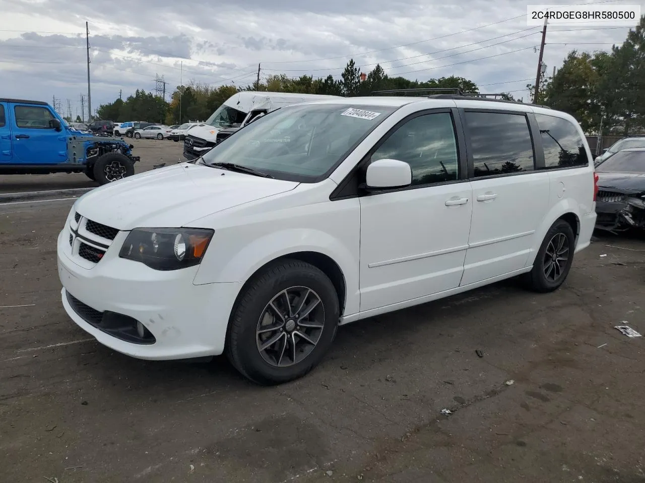 2017 Dodge Grand Caravan Gt VIN: 2C4RDGEG8HR580500 Lot: 72040844