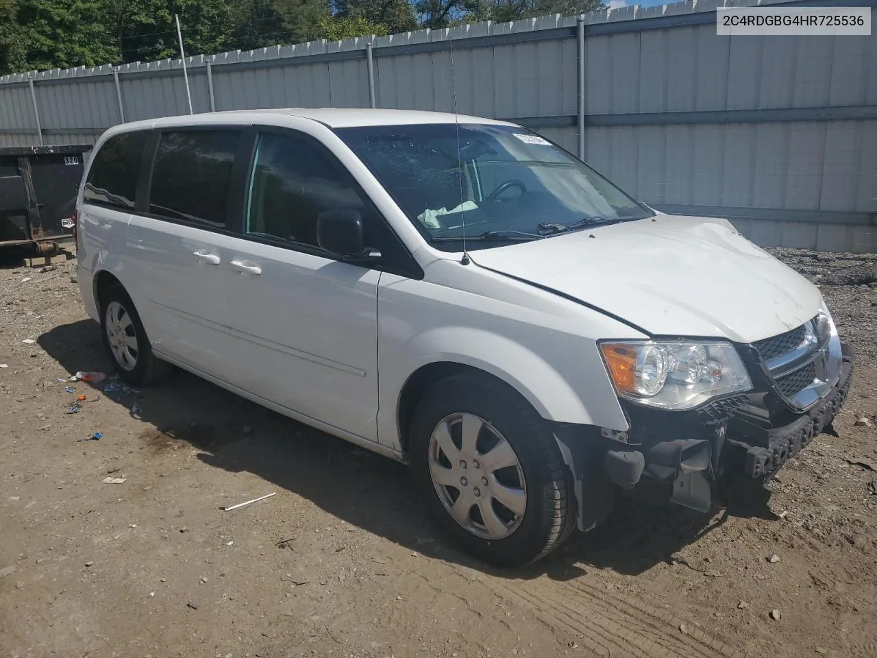 2017 Dodge Grand Caravan Se VIN: 2C4RDGBG4HR725536 Lot: 72251644