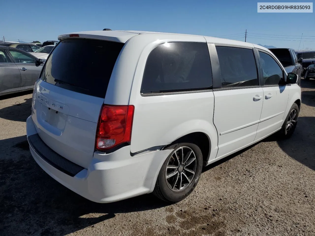 2017 Dodge Grand Caravan Se VIN: 2C4RDGBG9HR835093 Lot: 72289814