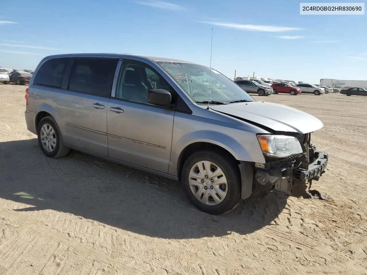 2C4RDGBG2HR830690 2017 Dodge Grand Caravan Se