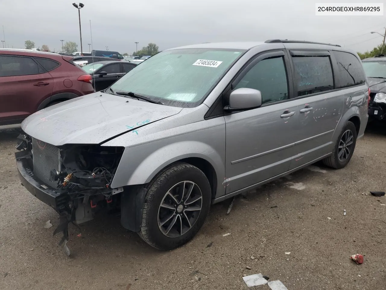 2017 Dodge Grand Caravan Gt VIN: 2C4RDGEGXHR869295 Lot: 72465034