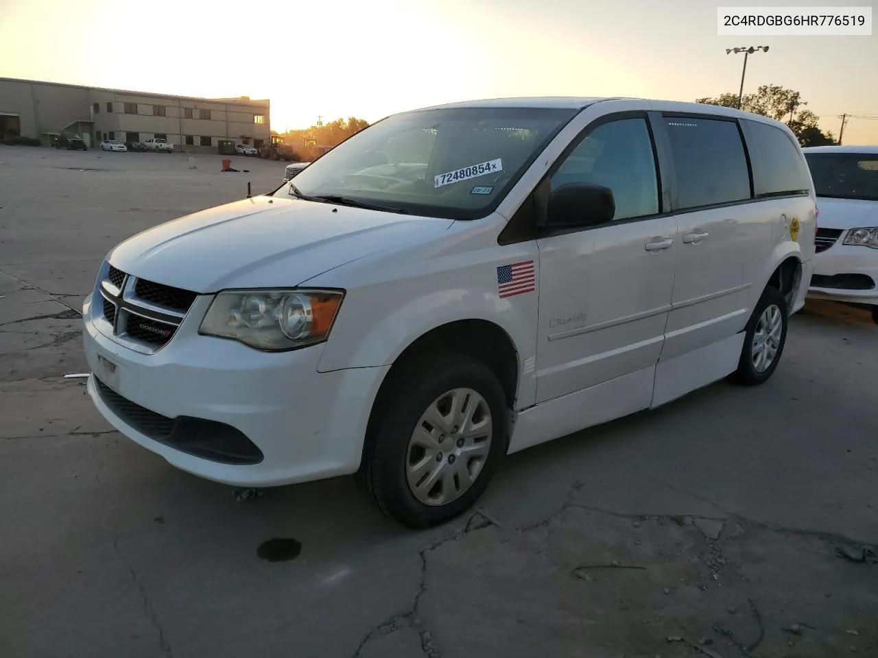 2017 Dodge Grand Caravan Se VIN: 2C4RDGBG6HR776519 Lot: 72480854