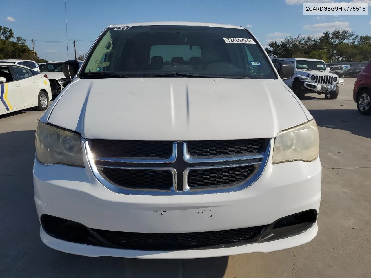 2017 Dodge Grand Caravan Se VIN: 2C4RDGBG9HR776515 Lot: 72480954