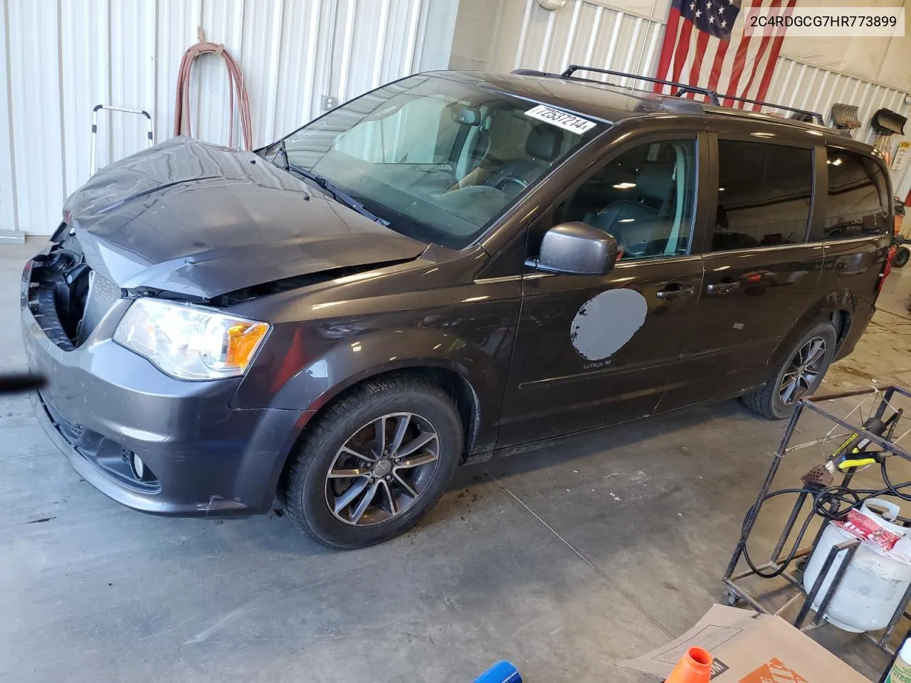 2017 Dodge Grand Caravan Sxt VIN: 2C4RDGCG7HR773899 Lot: 72537214