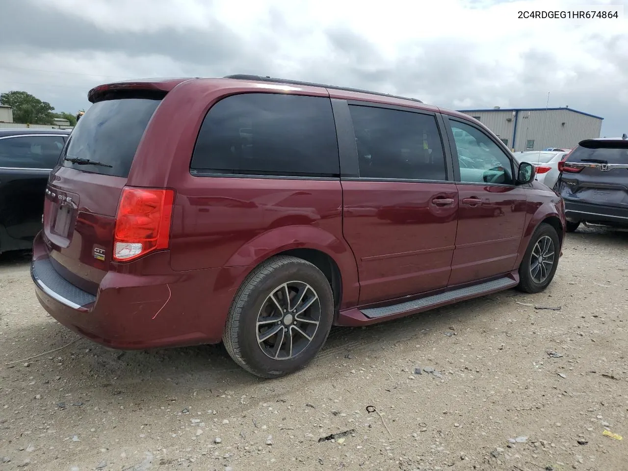 2C4RDGEG1HR674864 2017 Dodge Grand Caravan Gt