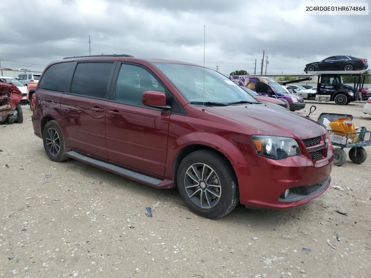 2C4RDGEG1HR674864 2017 Dodge Grand Caravan Gt