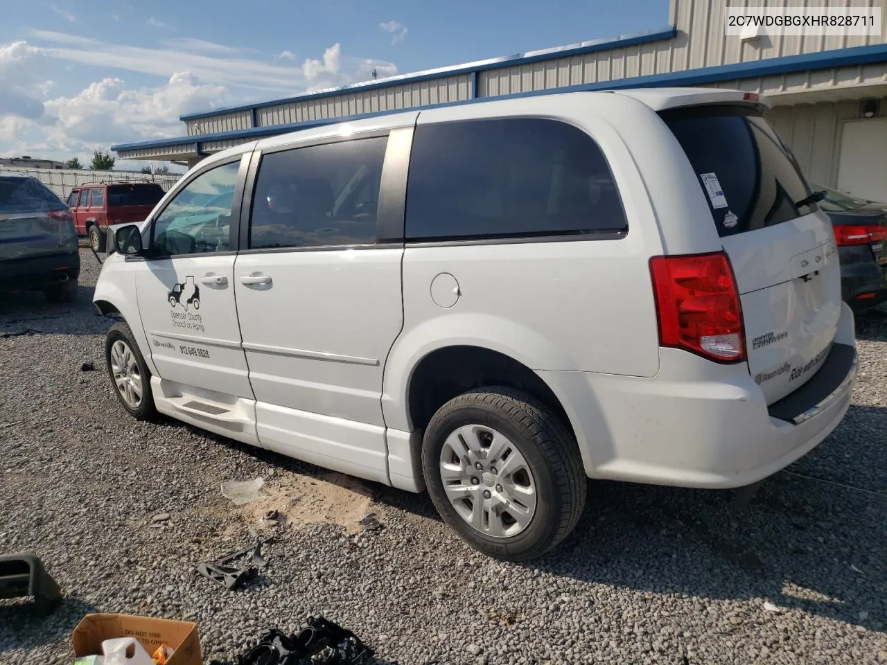 2017 Dodge Grand Caravan Se VIN: 2C7WDGBGXHR828711 Lot: 72769954