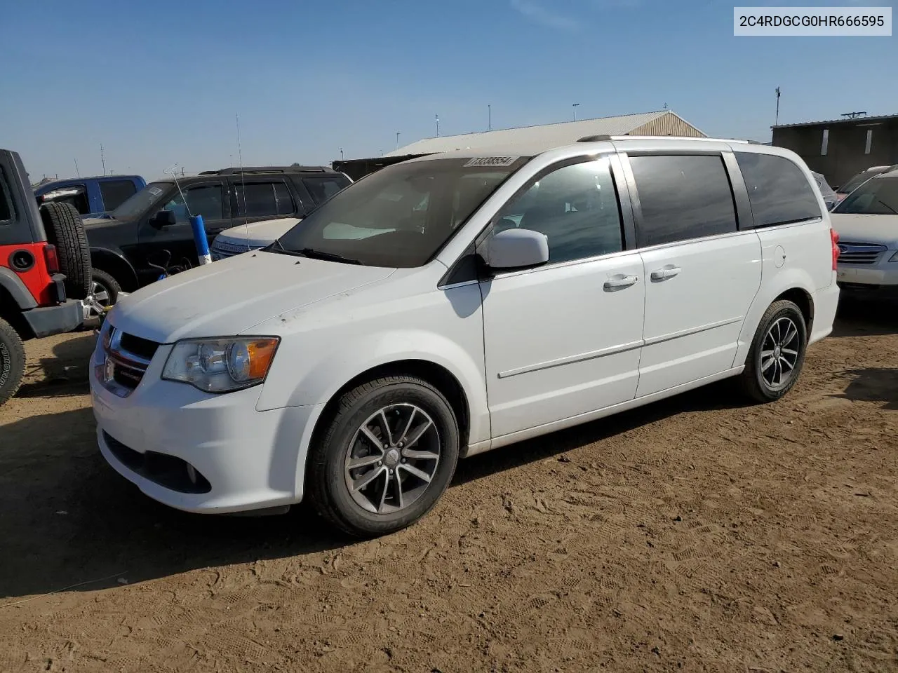 2017 Dodge Grand Caravan Sxt VIN: 2C4RDGCG0HR666595 Lot: 73238554