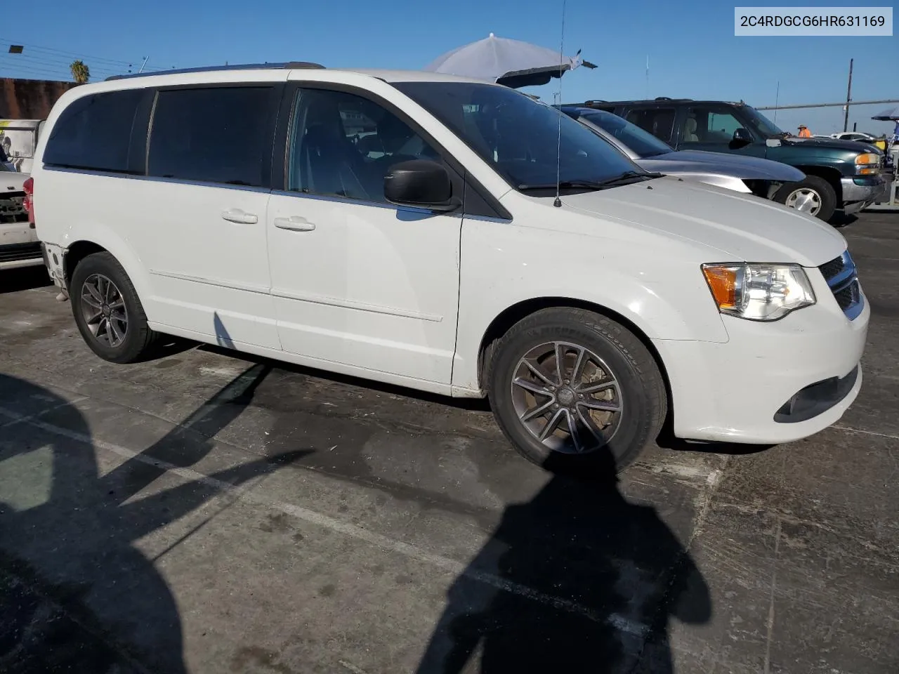 2017 Dodge Grand Caravan Sxt VIN: 2C4RDGCG6HR631169 Lot: 73346714