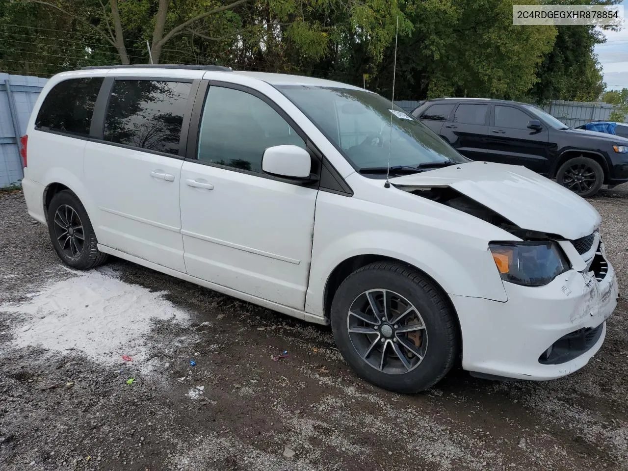 2017 Dodge Grand Caravan Gt VIN: 2C4RDGEGXHR878854 Lot: 73497984