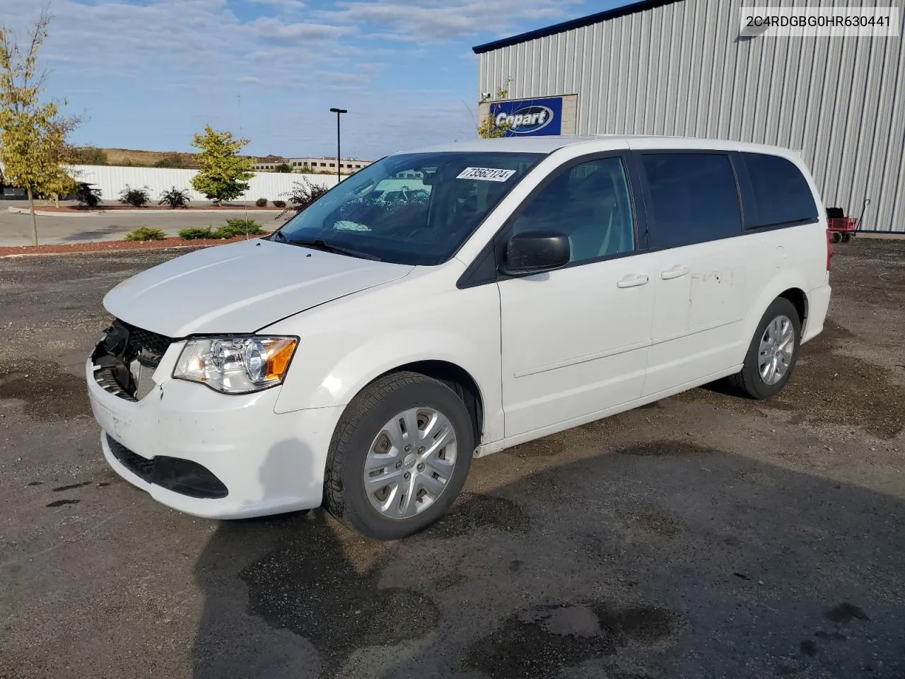 2C4RDGBG0HR630441 2017 Dodge Grand Caravan Se