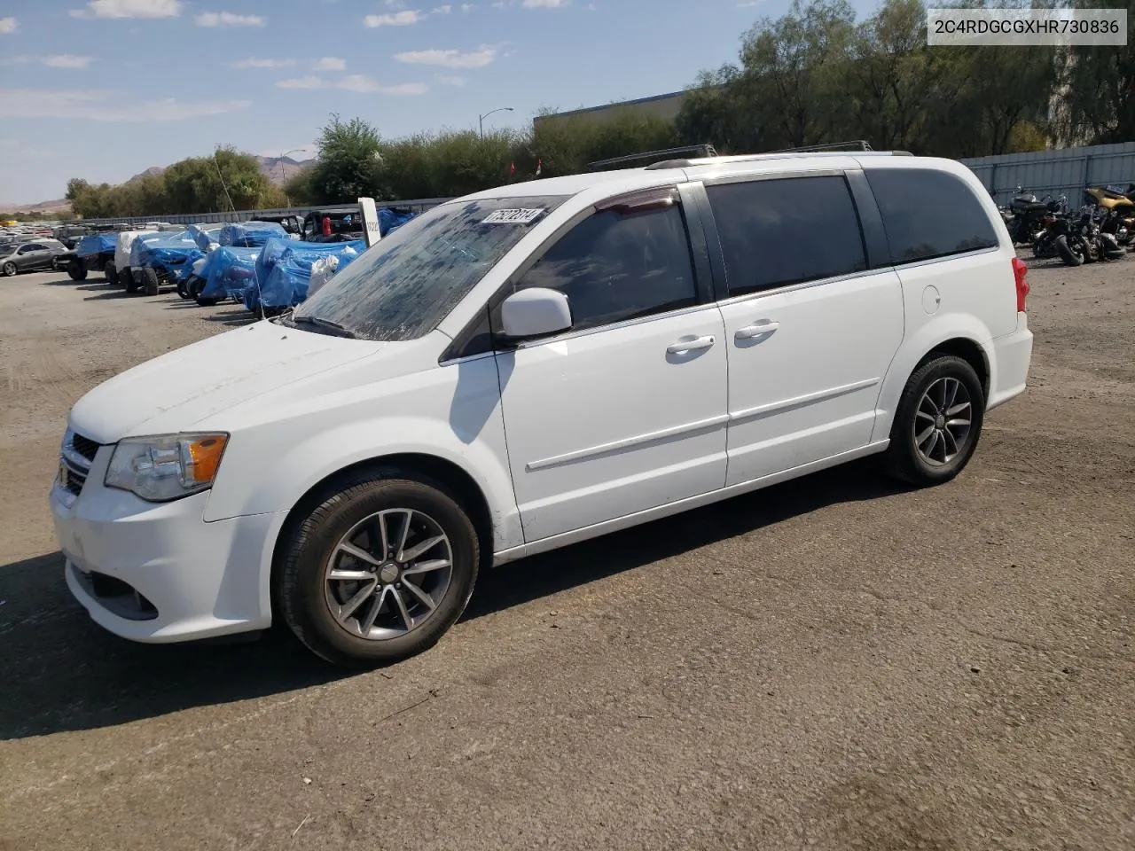 2017 Dodge Grand Caravan Sxt VIN: 2C4RDGCGXHR730836 Lot: 75272314