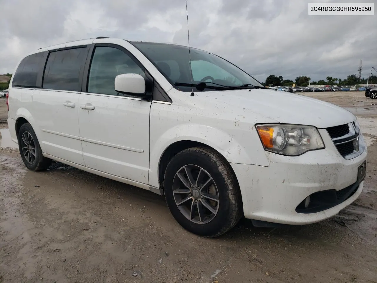 2017 Dodge Grand Caravan Sxt VIN: 2C4RDGCG0HR595950 Lot: 75304804