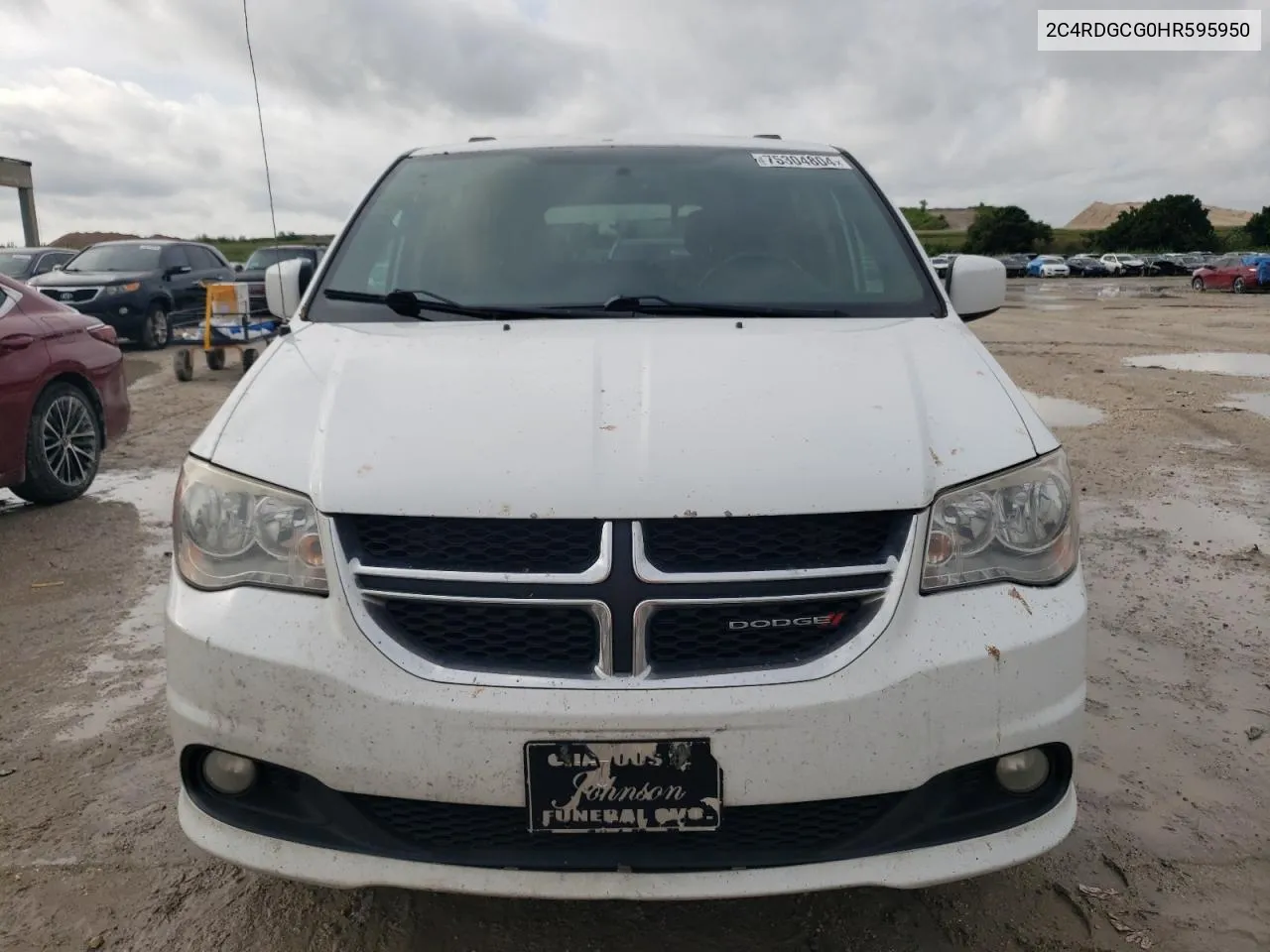 2017 Dodge Grand Caravan Sxt VIN: 2C4RDGCG0HR595950 Lot: 75304804