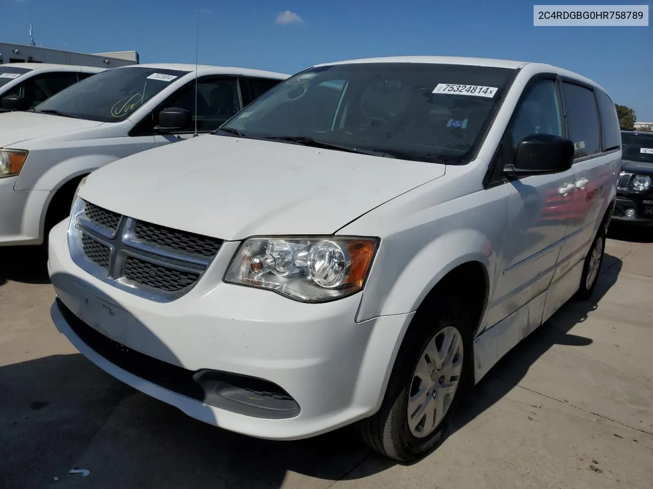 2017 Dodge Grand Caravan Se VIN: 2C4RDGBG0HR758789 Lot: 75324814