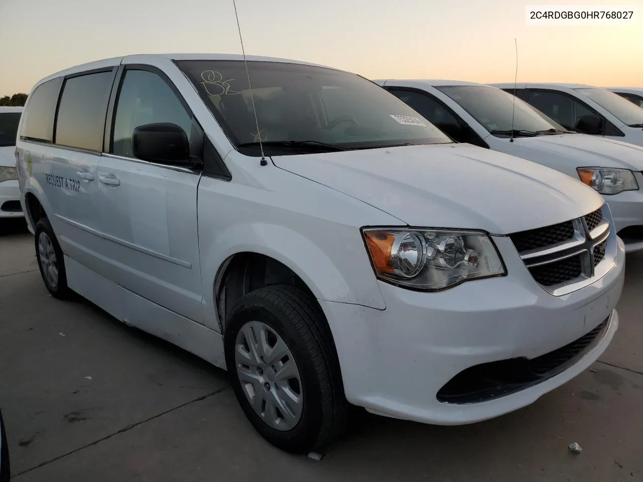 2017 Dodge Grand Caravan Se VIN: 2C4RDGBG0HR768027 Lot: 75325434