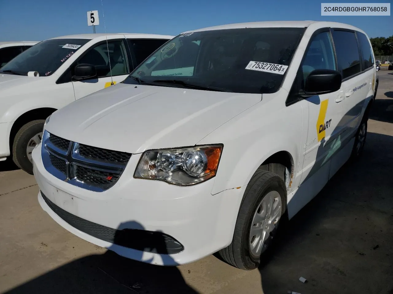 2017 Dodge Grand Caravan Se VIN: 2C4RDGBG0HR768058 Lot: 75327064