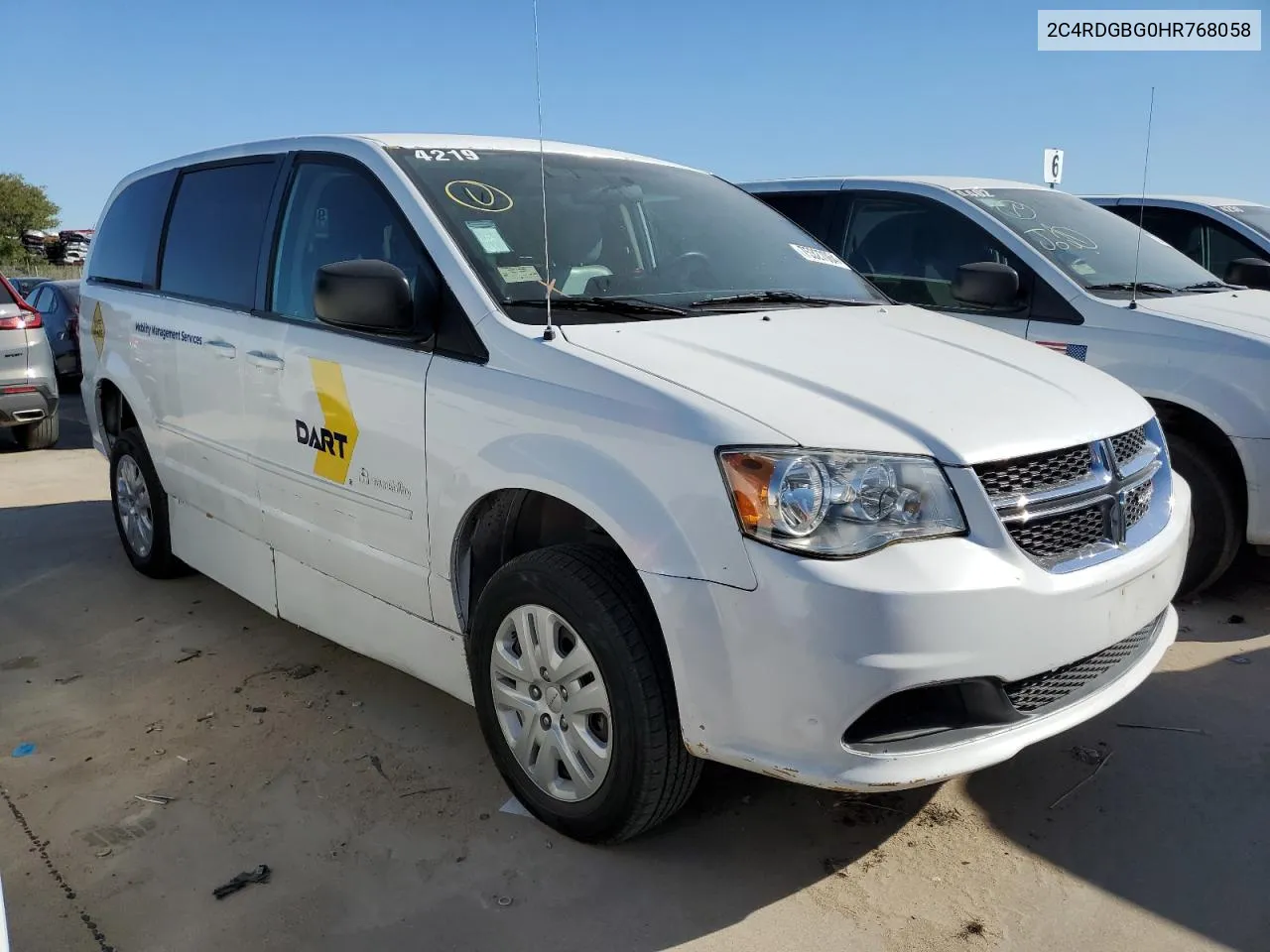 2017 Dodge Grand Caravan Se VIN: 2C4RDGBG0HR768058 Lot: 75327064