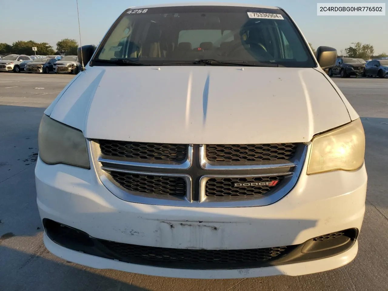 2017 Dodge Grand Caravan Se VIN: 2C4RDGBG0HR776502 Lot: 75336904