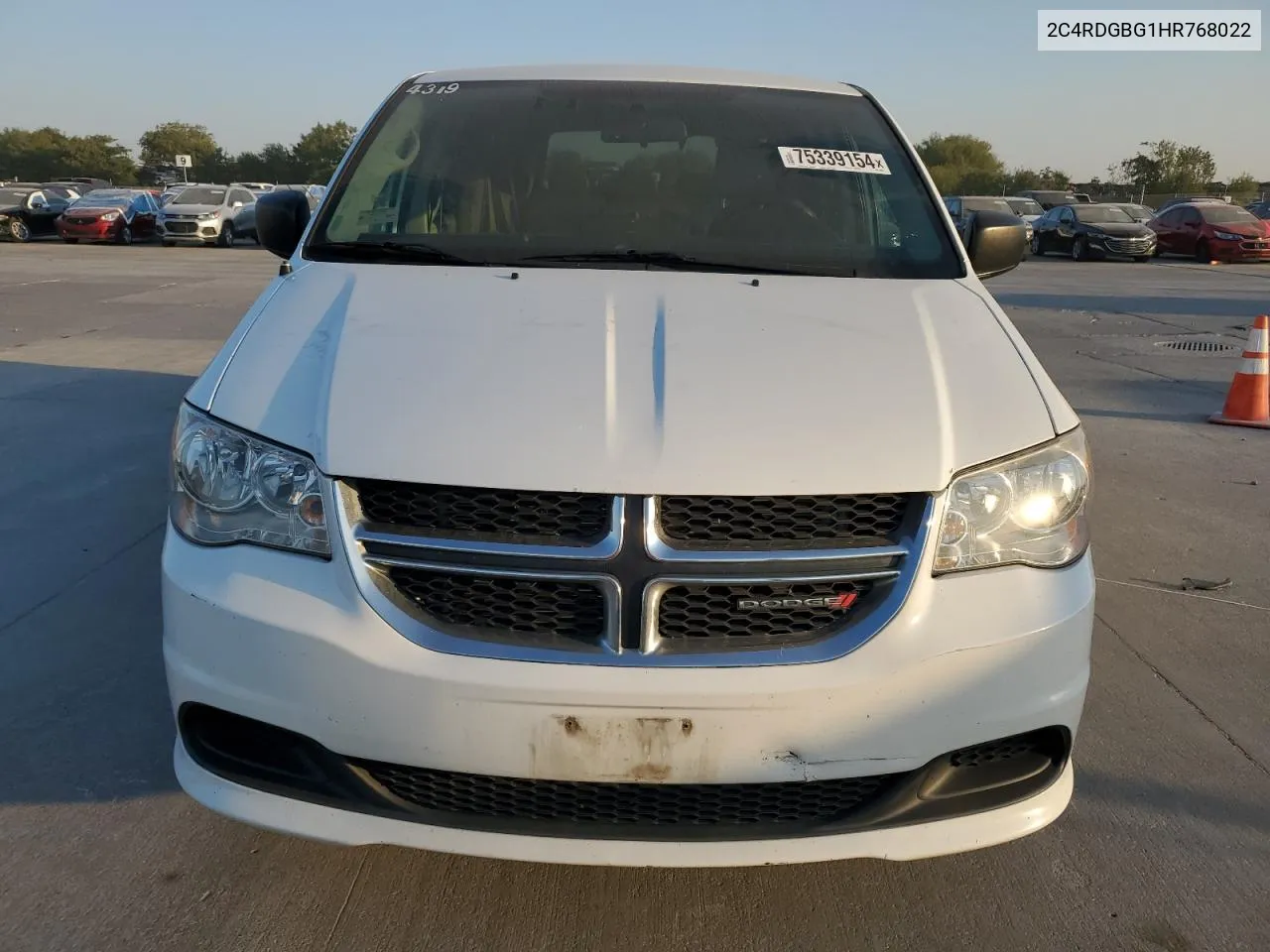 2017 Dodge Grand Caravan Se VIN: 2C4RDGBG1HR768022 Lot: 75339154