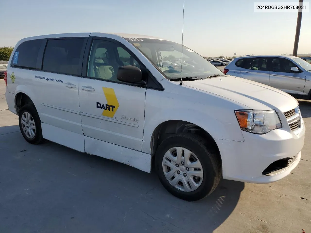 2C4RDGBG2HR768031 2017 Dodge Grand Caravan Se