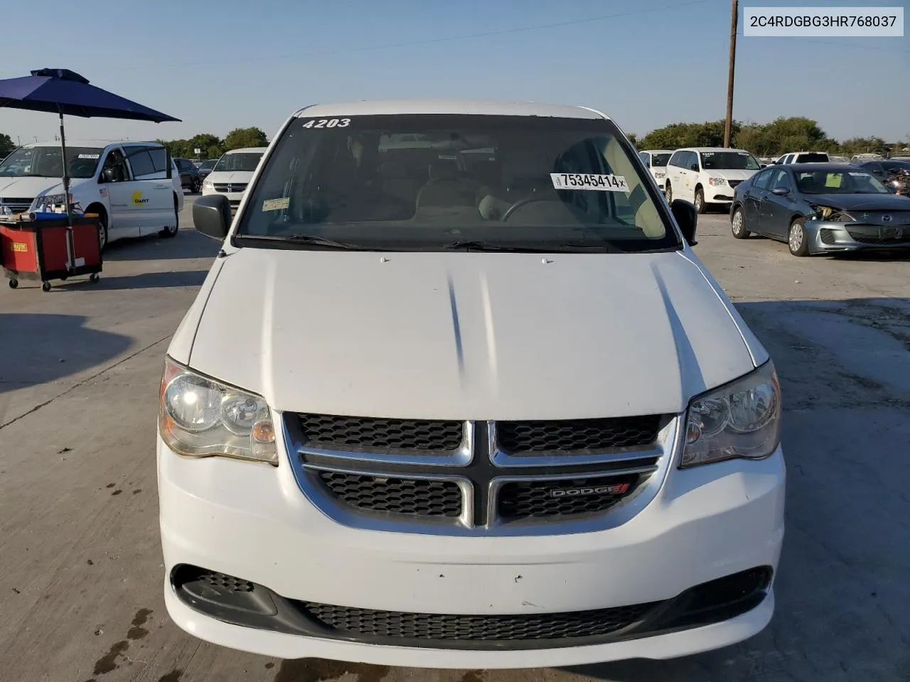 2017 Dodge Grand Caravan Se VIN: 2C4RDGBG3HR768037 Lot: 75345414