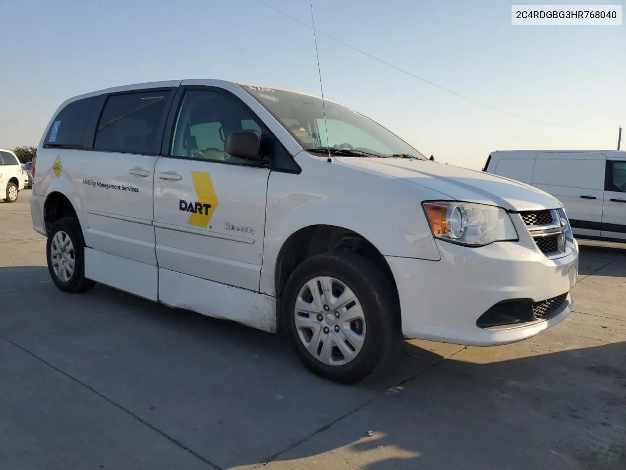 2017 Dodge Grand Caravan Se VIN: 2C4RDGBG3HR768040 Lot: 75345754