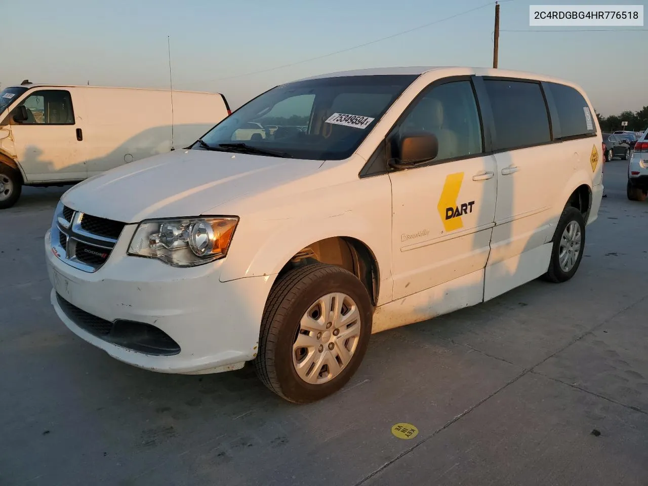 2017 Dodge Grand Caravan Se VIN: 2C4RDGBG4HR776518 Lot: 75349594