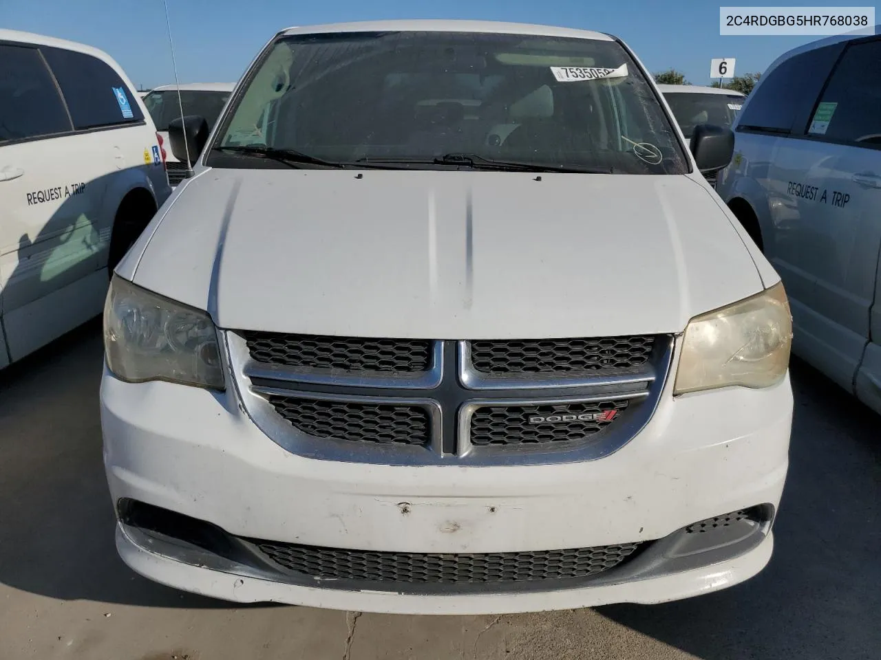 2017 Dodge Grand Caravan Se VIN: 2C4RDGBG5HR768038 Lot: 75350584