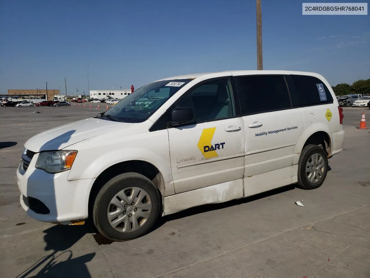 2017 Dodge Grand Caravan Se VIN: 2C4RDGBG5HR768041 Lot: 75350784