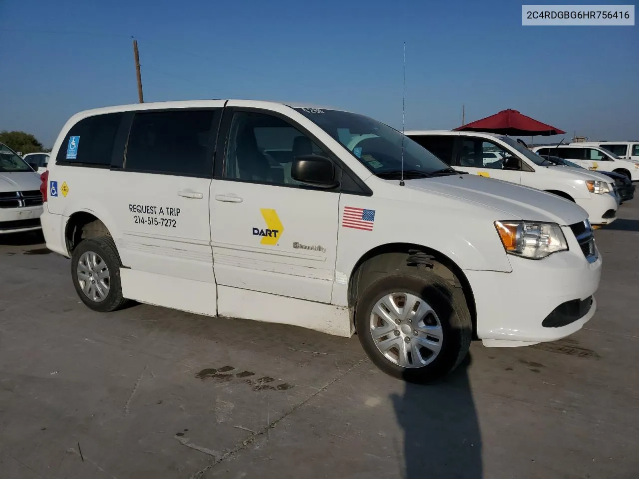 2017 Dodge Grand Caravan Se VIN: 2C4RDGBG6HR756416 Lot: 75351644