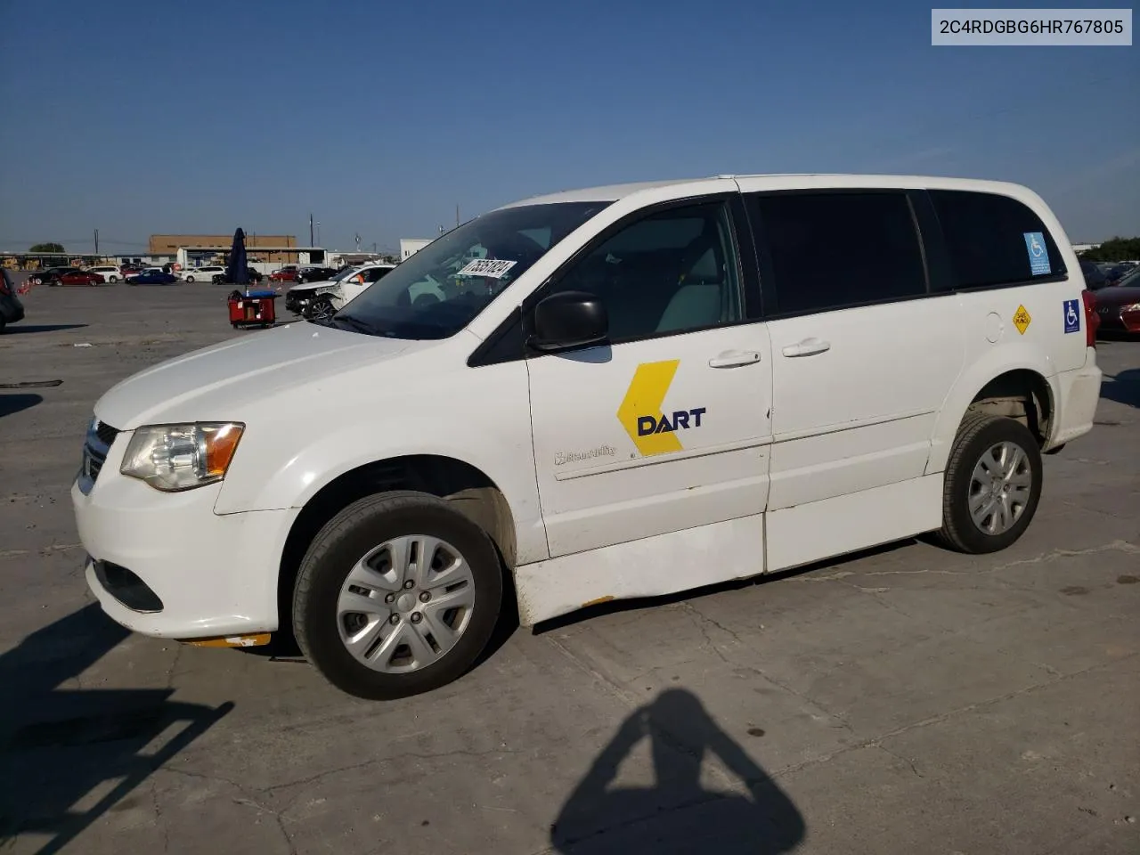 2017 Dodge Grand Caravan Se VIN: 2C4RDGBG6HR767805 Lot: 75351824