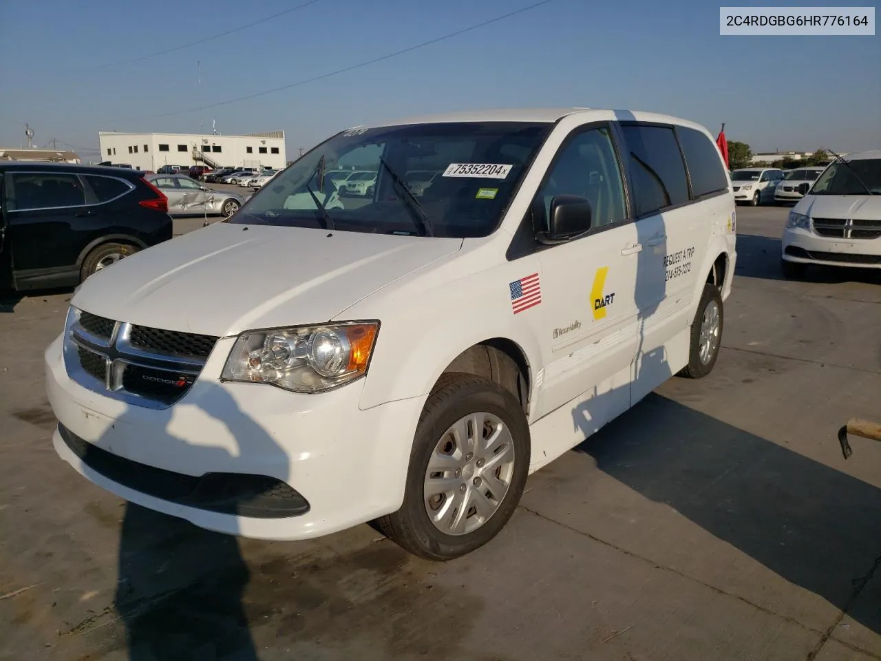 2017 Dodge Grand Caravan Se VIN: 2C4RDGBG6HR776164 Lot: 75352204