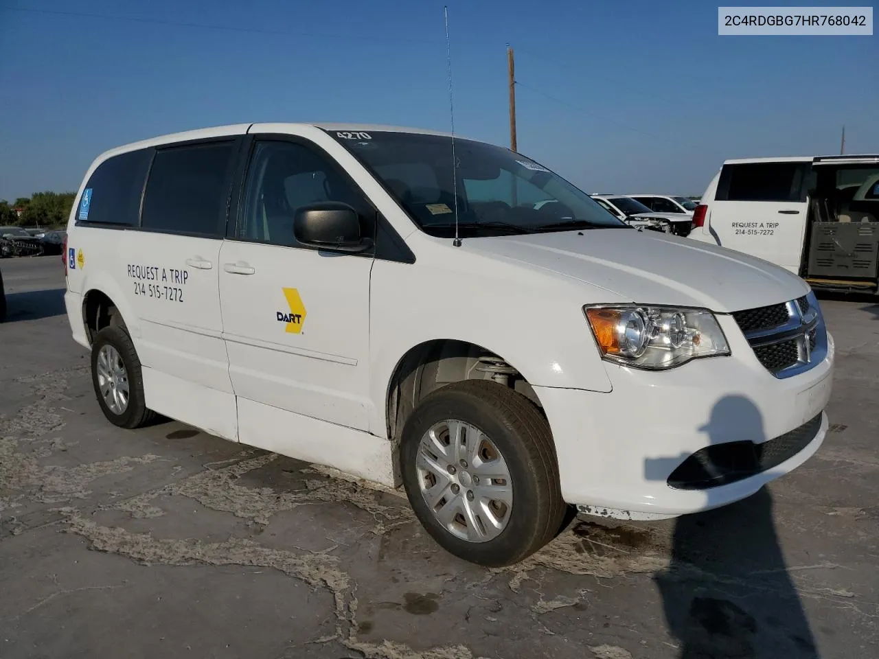 2017 Dodge Grand Caravan Se VIN: 2C4RDGBG7HR768042 Lot: 75352604