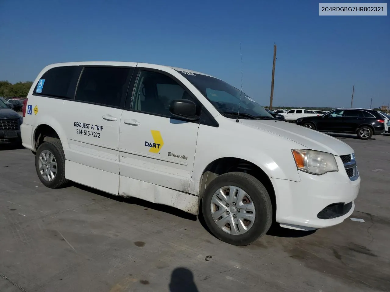 2017 Dodge Grand Caravan Se VIN: 2C4RDGBG7HR802321 Lot: 75353164