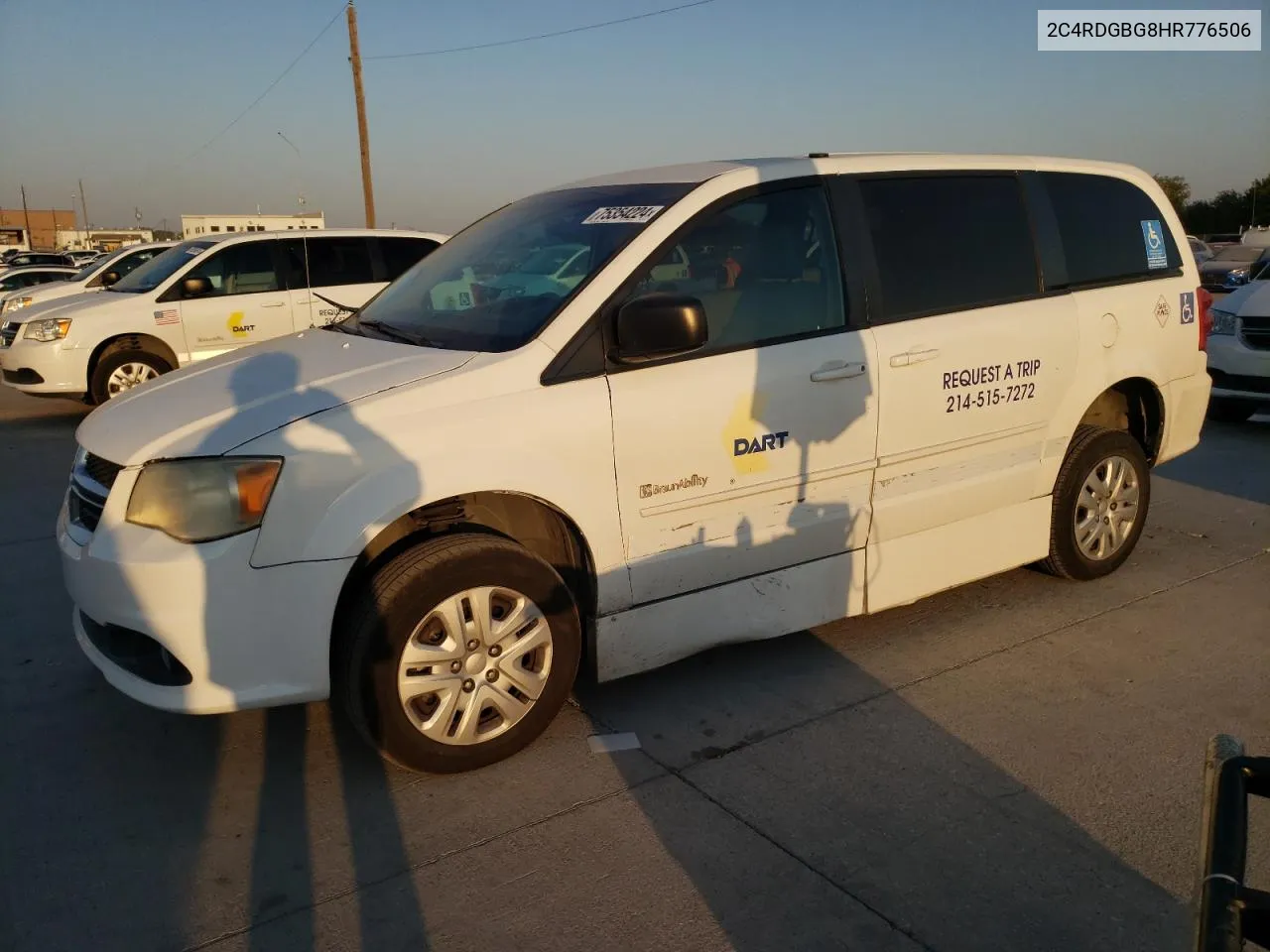 2017 Dodge Grand Caravan Se VIN: 2C4RDGBG8HR776506 Lot: 75354224