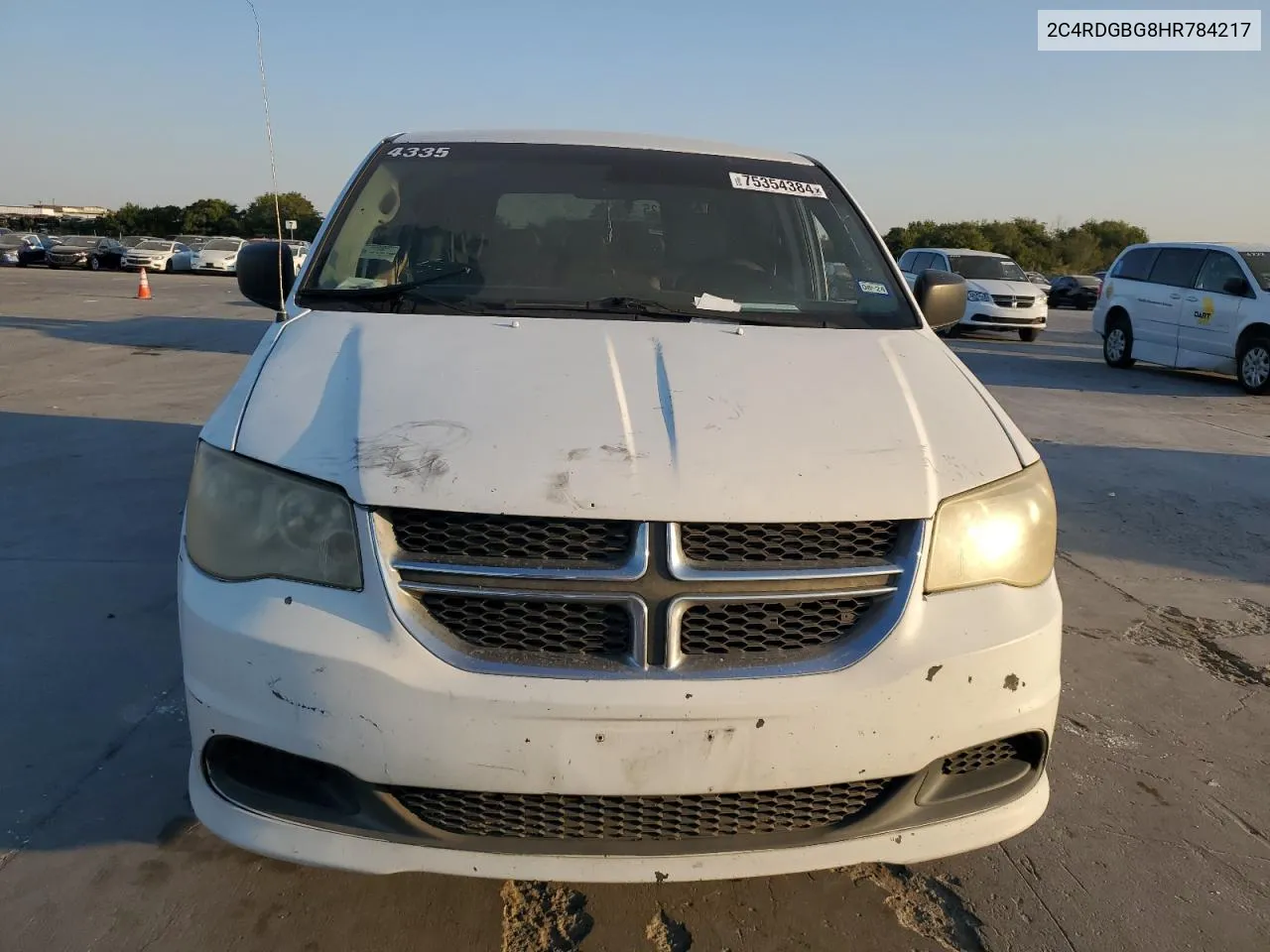 2017 Dodge Grand Caravan Se VIN: 2C4RDGBG8HR784217 Lot: 75354384