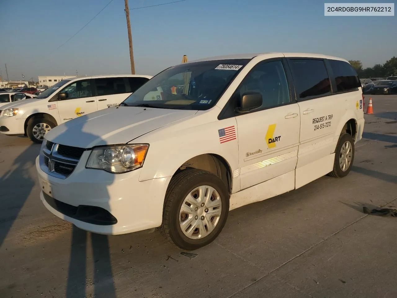 2017 Dodge Grand Caravan Se VIN: 2C4RDGBG9HR762212 Lot: 75354614