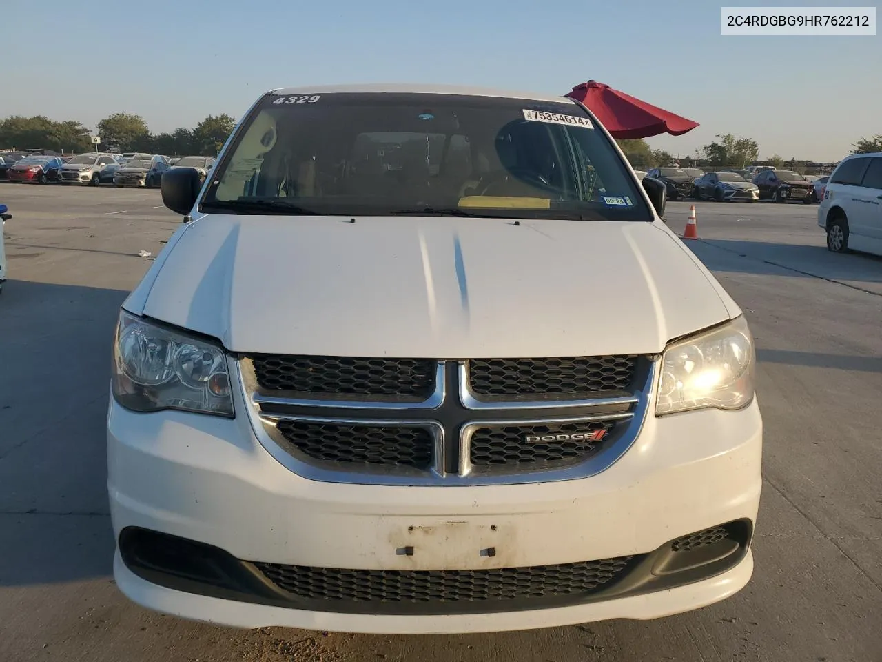 2017 Dodge Grand Caravan Se VIN: 2C4RDGBG9HR762212 Lot: 75354614