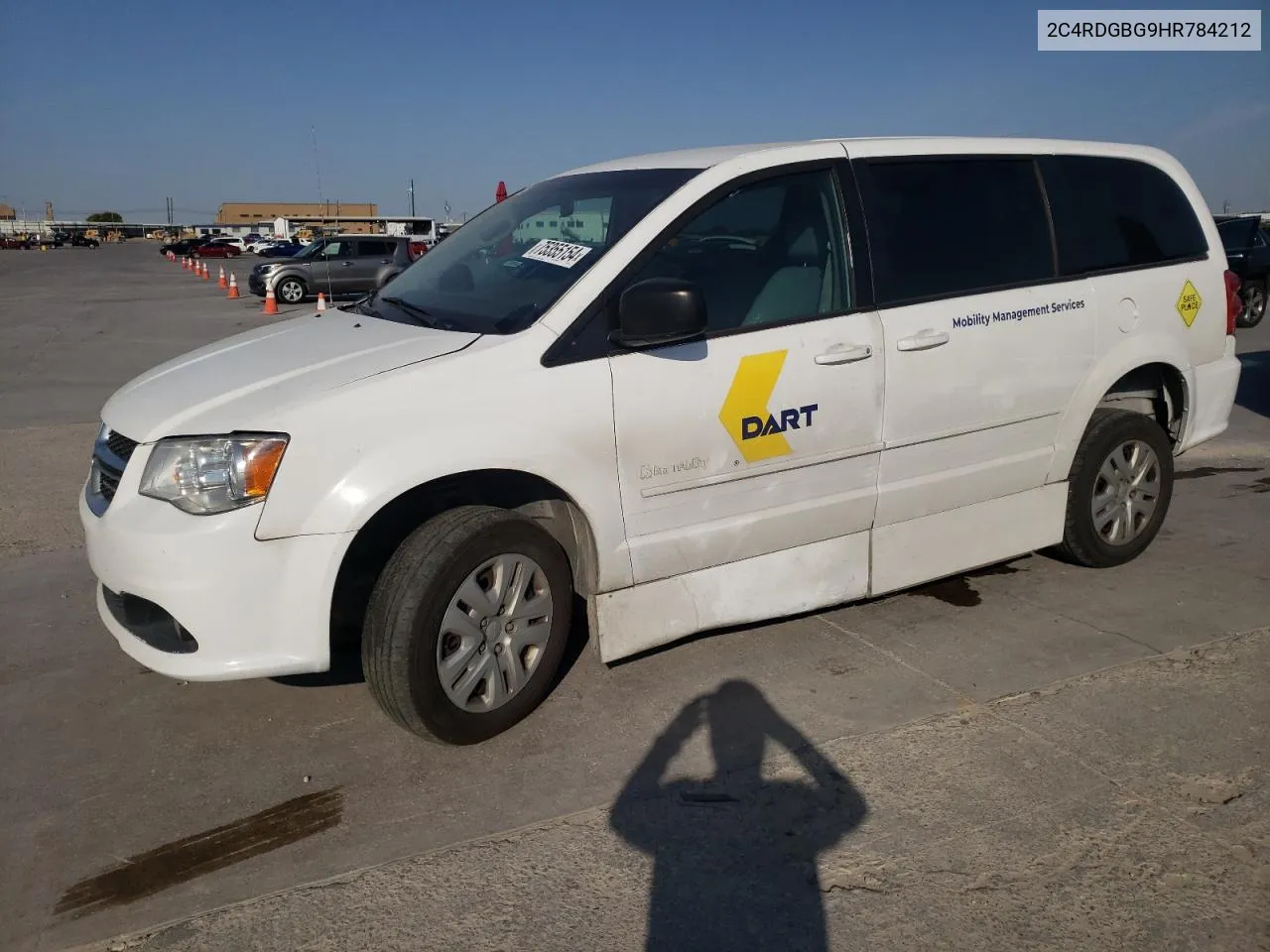 2017 Dodge Grand Caravan Se VIN: 2C4RDGBG9HR784212 Lot: 75355154