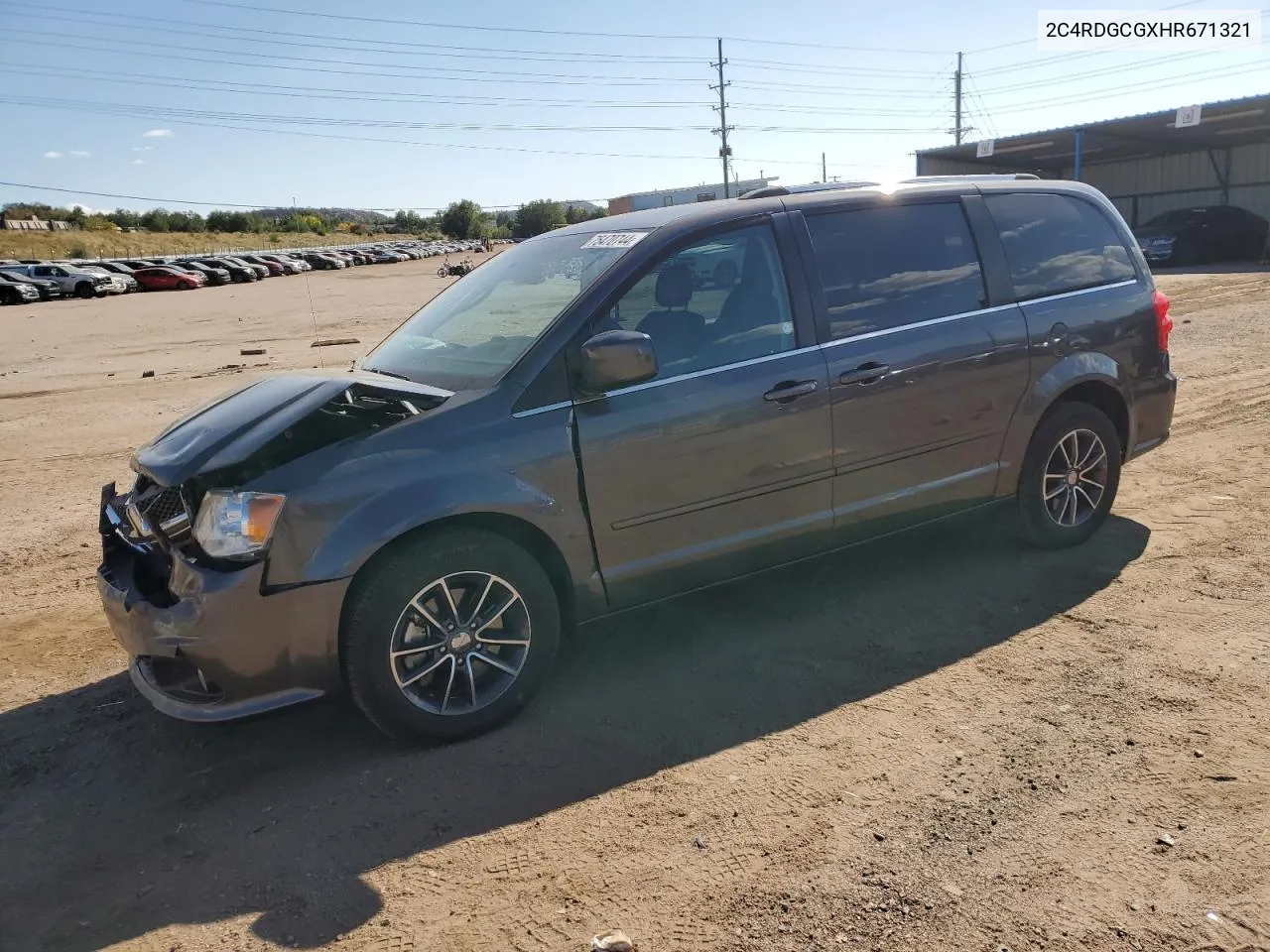 2017 Dodge Grand Caravan Sxt VIN: 2C4RDGCGXHR671321 Lot: 75470744