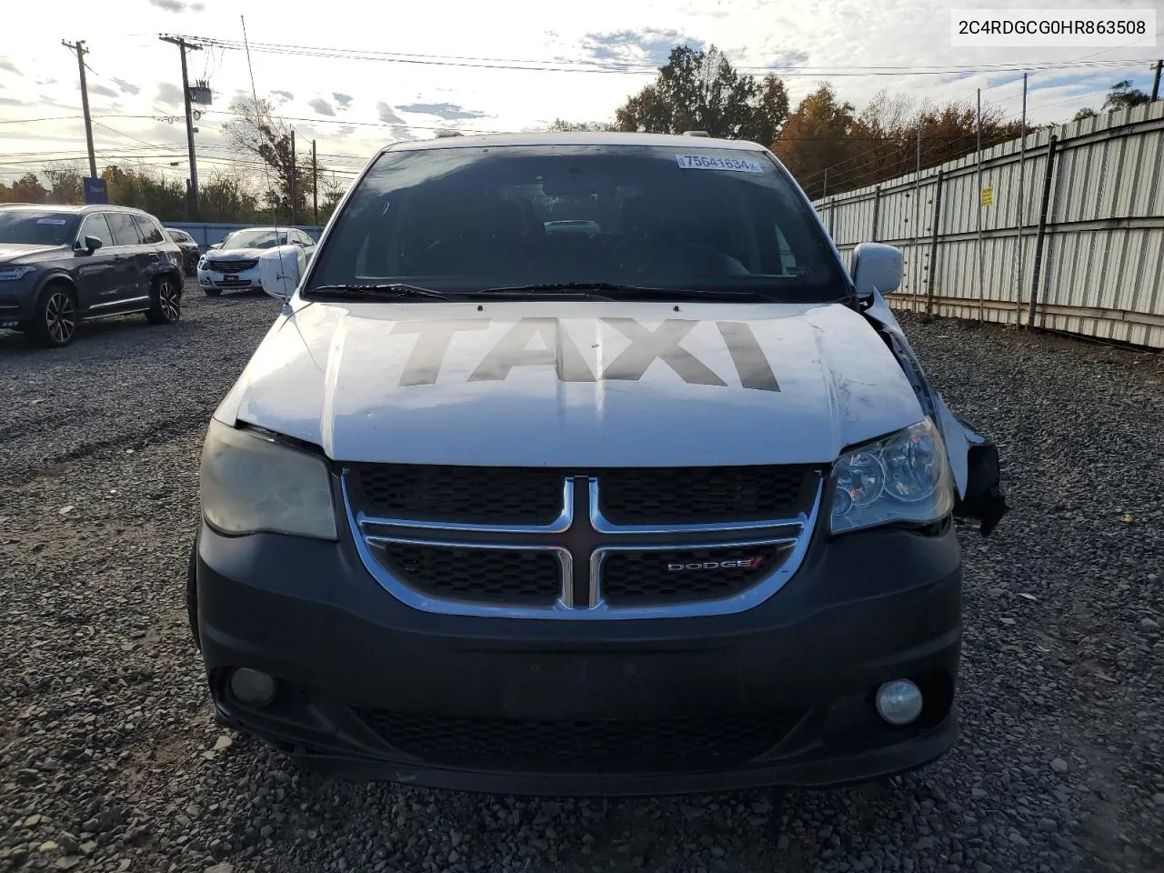 2017 Dodge Grand Caravan Sxt VIN: 2C4RDGCG0HR863508 Lot: 75641634