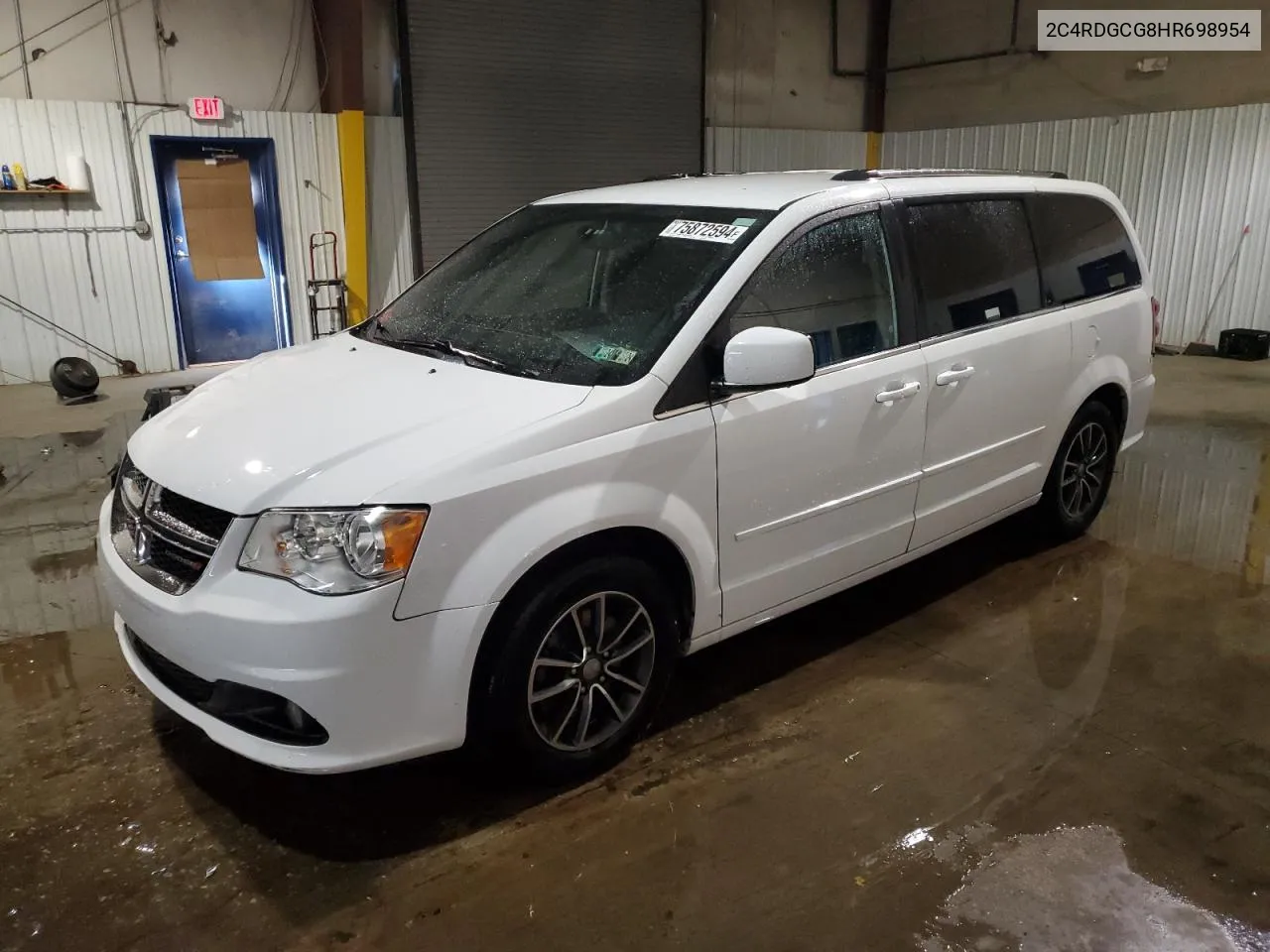 2017 Dodge Grand Caravan Sxt VIN: 2C4RDGCG8HR698954 Lot: 75872594