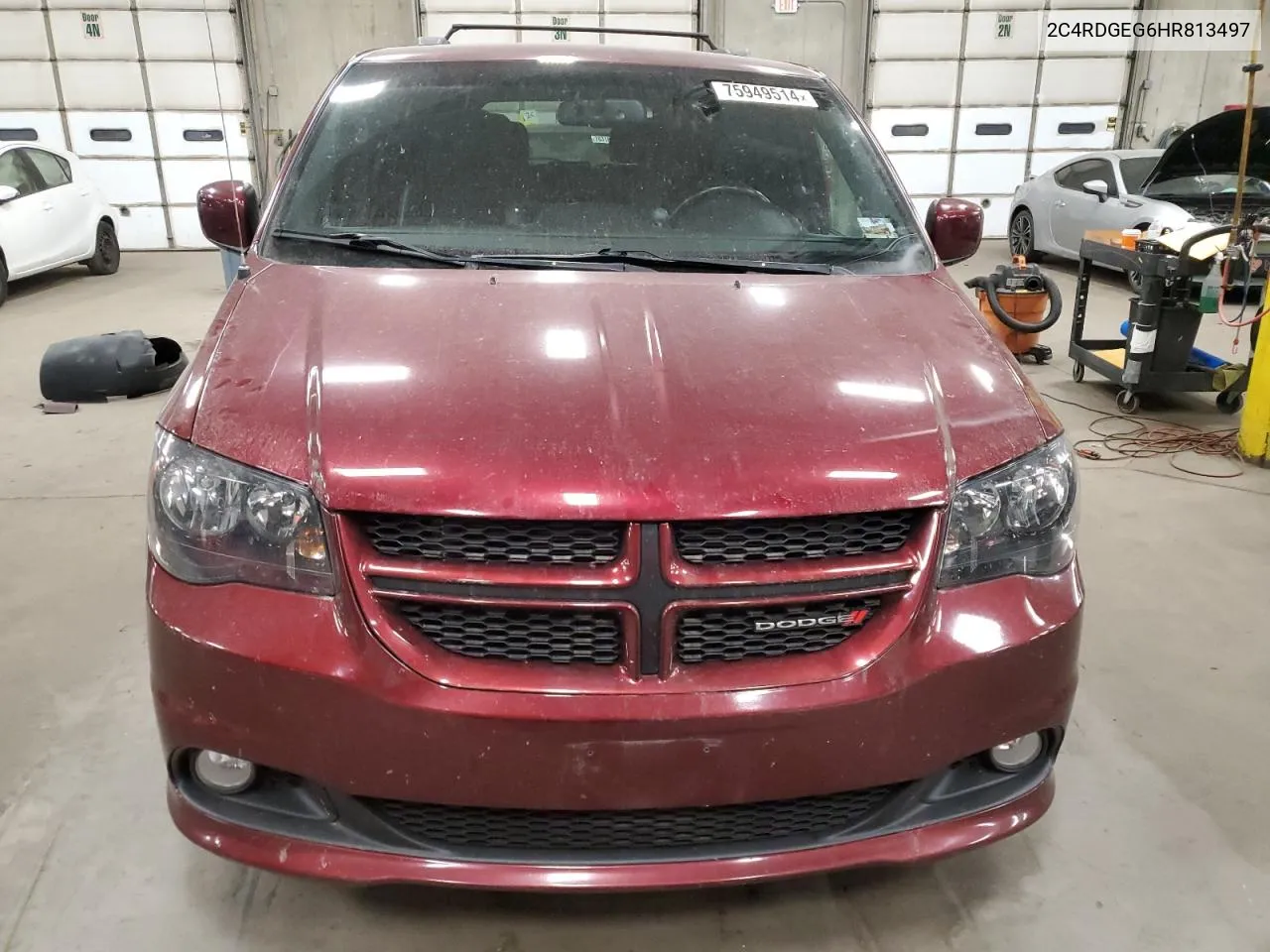 2017 Dodge Grand Caravan Gt VIN: 2C4RDGEG6HR813497 Lot: 75949514